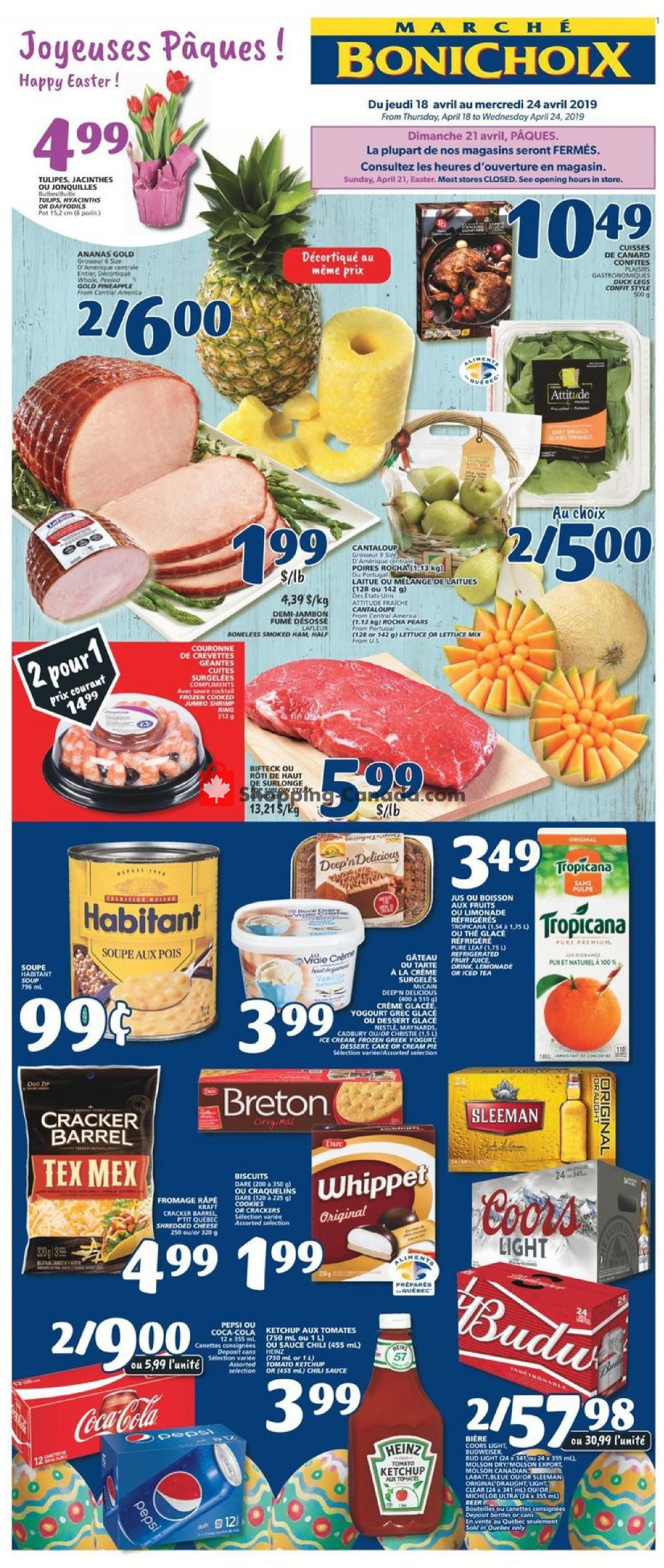 Marche Bonichoix flyer from Thursday April 18, 2019 to Wednesday April 24, 2019 - page 1