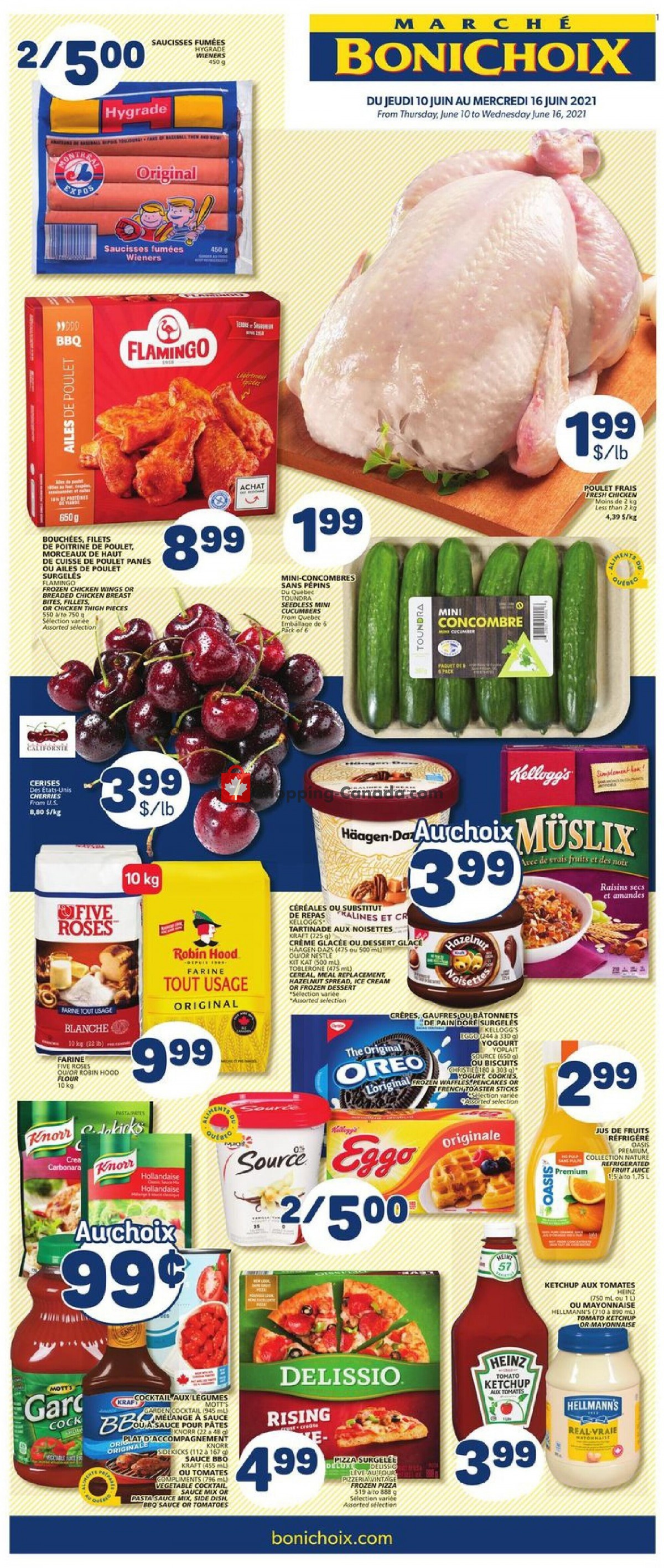 Marche Bonichoix flyer from Thursday June 10, 2021 to Wednesday June 16, 2021 - page 1