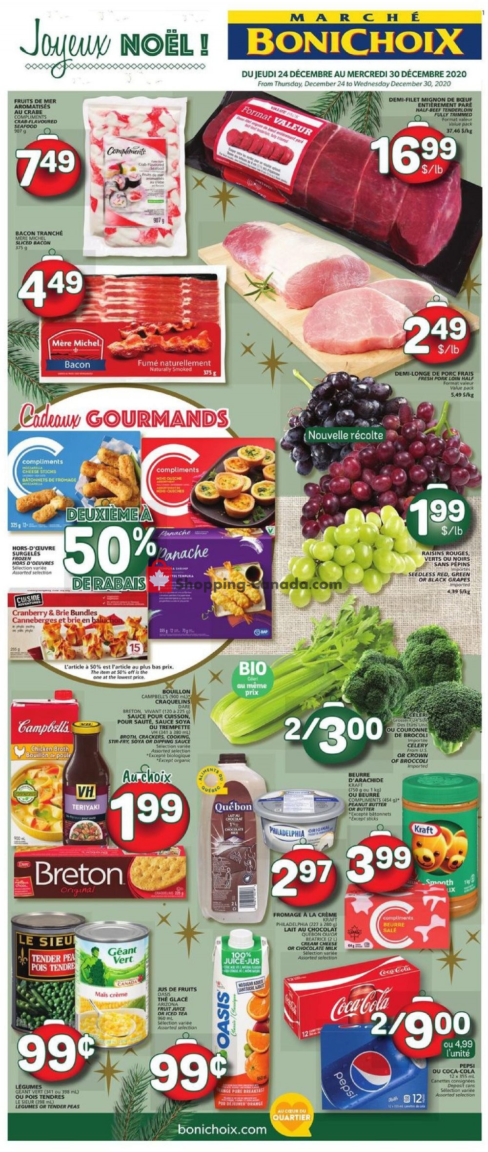 Marche Bonichoix flyer from Thursday December 24, 2020 to Wednesday December 30, 2020 - page 1
