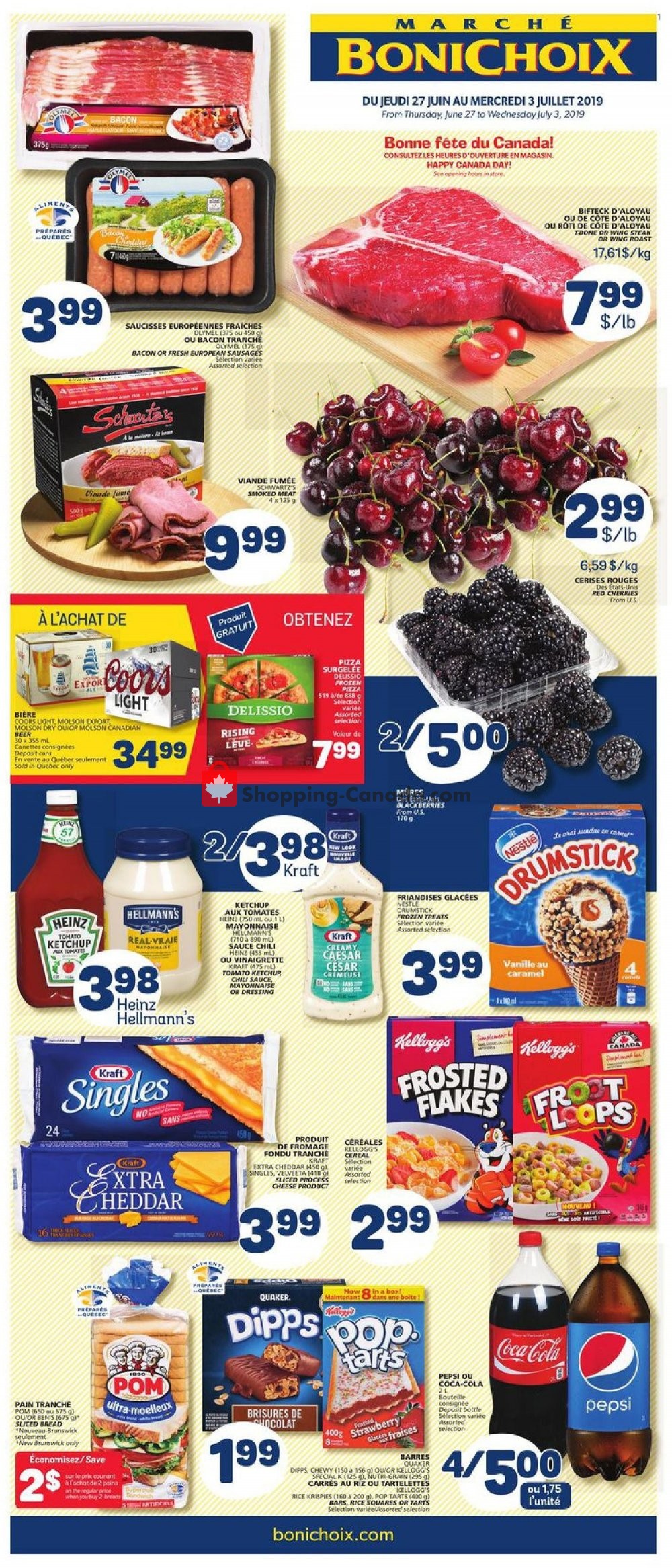 Marche Bonichoix flyer from Thursday June 27, 2019 to Wednesday July 3, 2019 - page 1