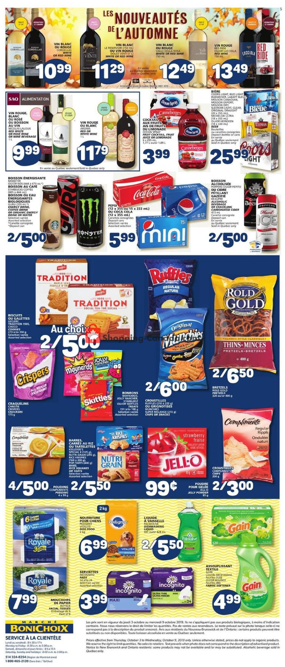 Marche Bonichoix flyer from Thursday October 3, 2019 to Wednesday October 9, 2019 - page 5