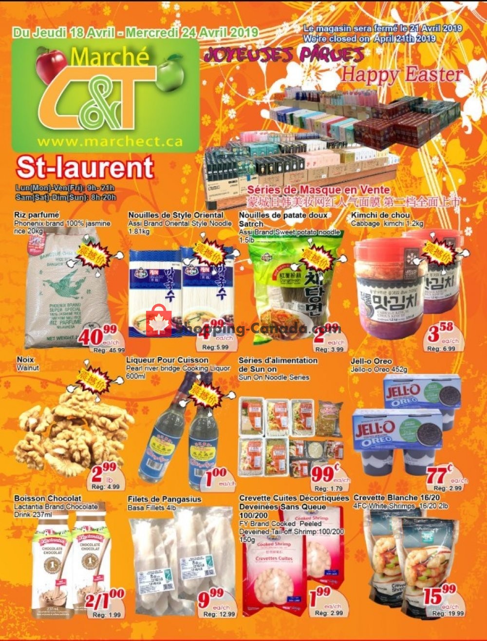Marche C&T flyer from Thursday April 18, 2019 to Wednesday April 24, 2019 - page 1