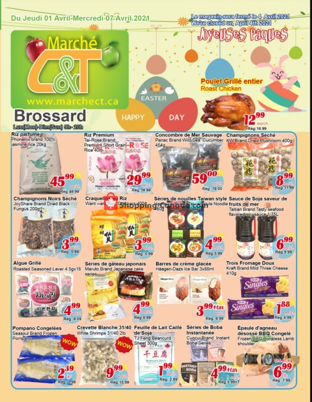 Marche C&T flyer from Thursday April 1, 2021 to Wednesday April 7, 2021 - page 1