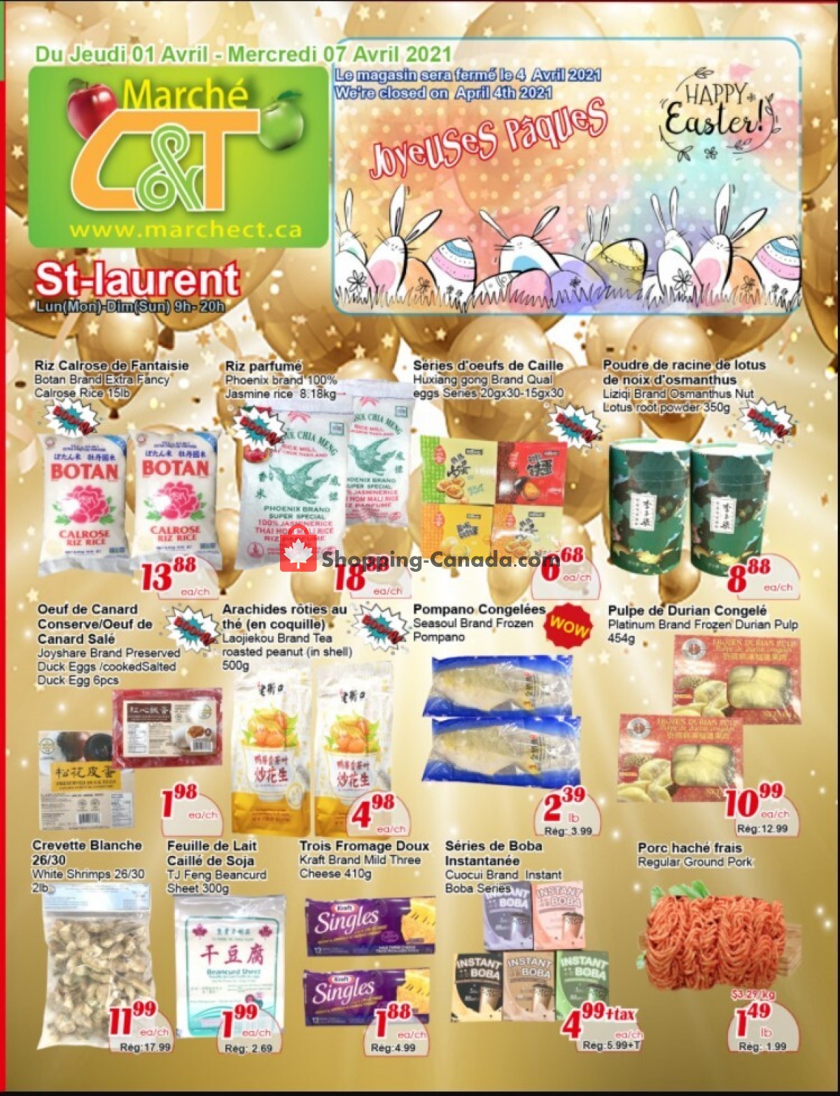 Marche C&T flyer from Thursday April 1, 2021 to Wednesday April 7, 2021 - page 1