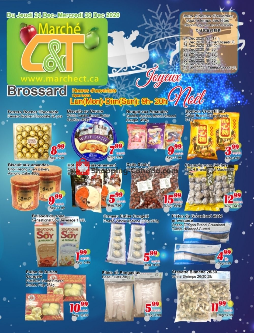 Marche C&T flyer from Thursday December 24, 2020 to Wednesday December 30, 2020 - page 1