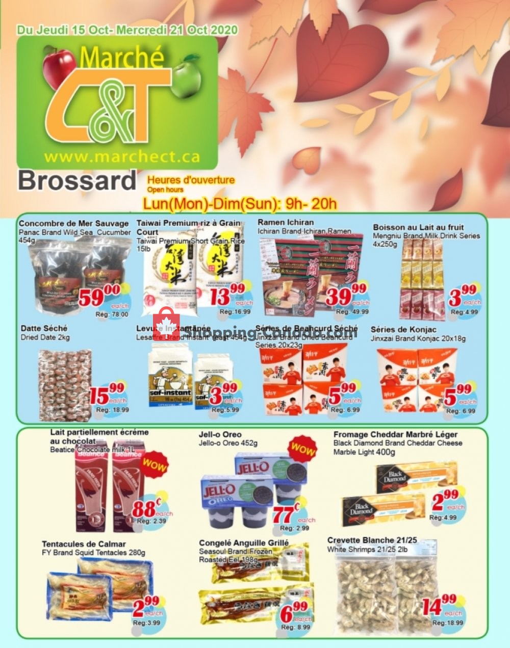 Marche C&T flyer from Thursday October 15, 2020 to Wednesday October 21, 2020 - page 1