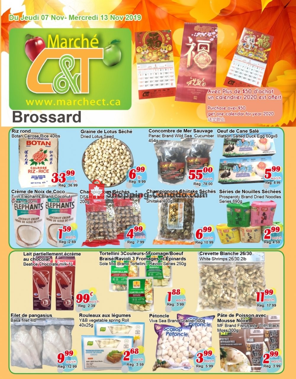 Marche C&T flyer from Thursday November 7, 2019 to Wednesday November 13, 2019 - page 1
