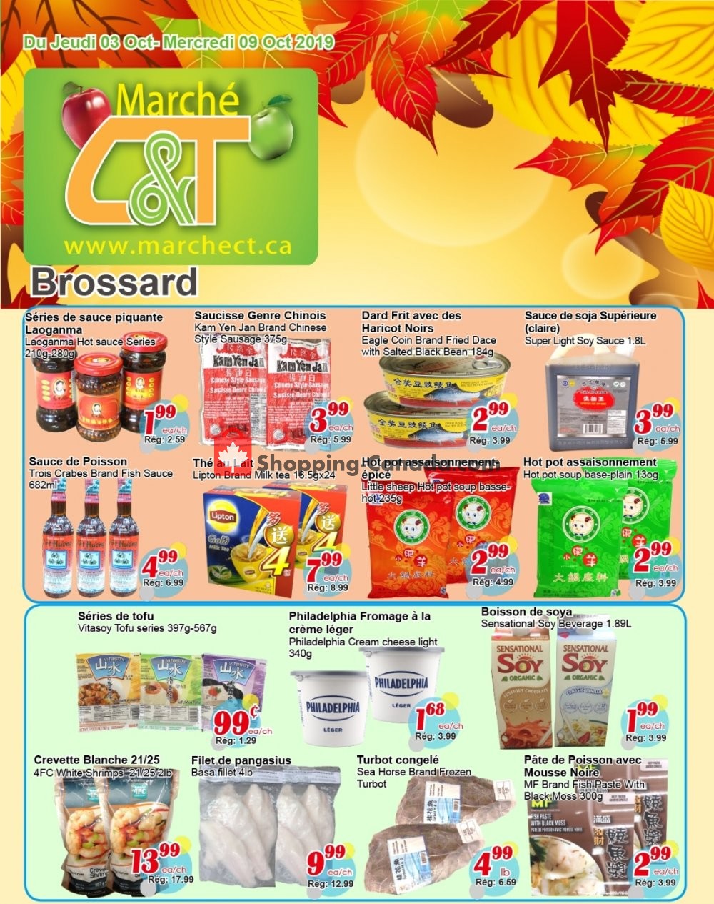 Marche C&T flyer from Thursday October 3, 2019 to Wednesday October 9, 2019 - page 1