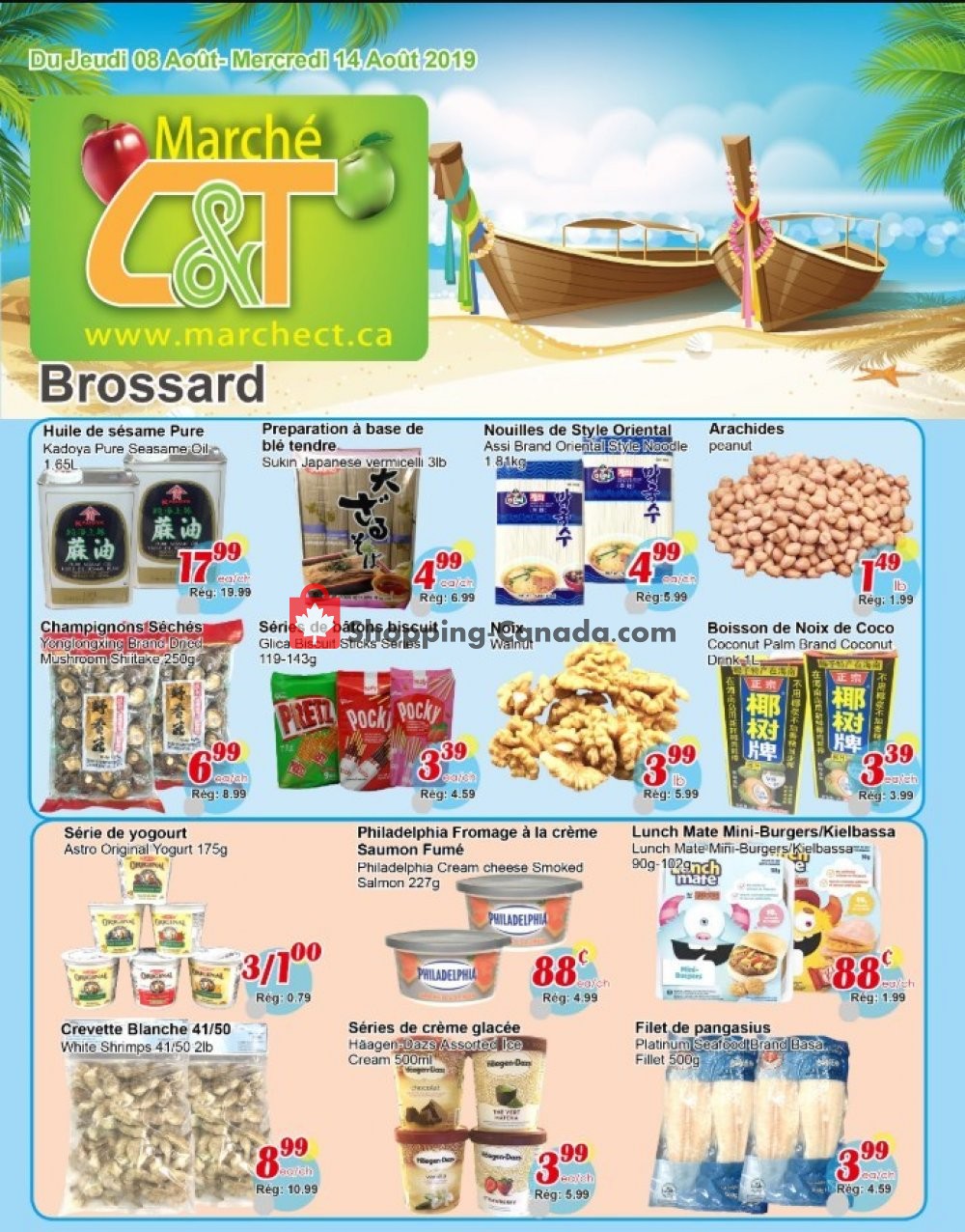 Marche C&T flyer from Thursday August 8, 2019 to Wednesday August 14, 2019 - page 1