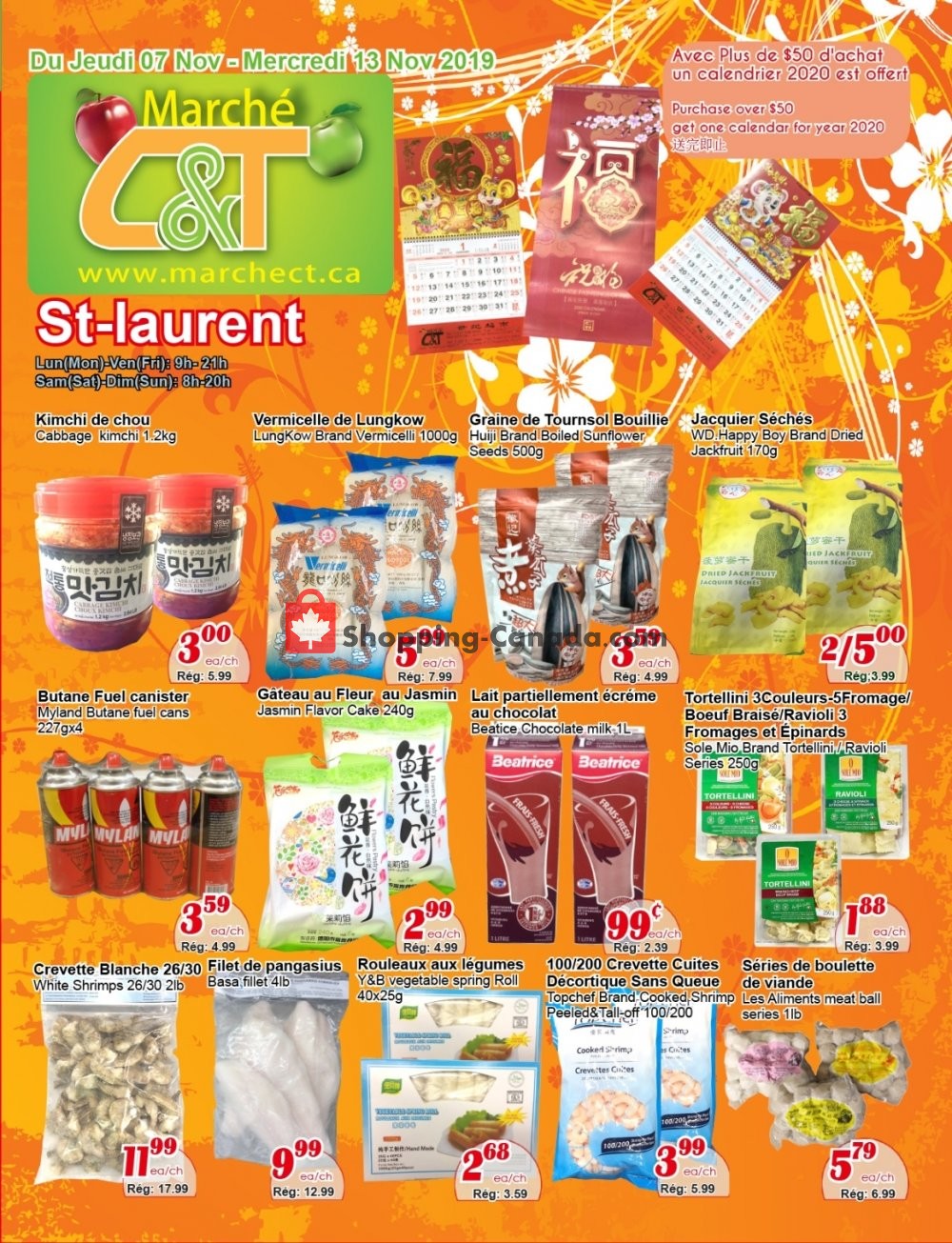 Marche C&T flyer from Thursday November 7, 2019 to Wednesday November 13, 2019 - page 1