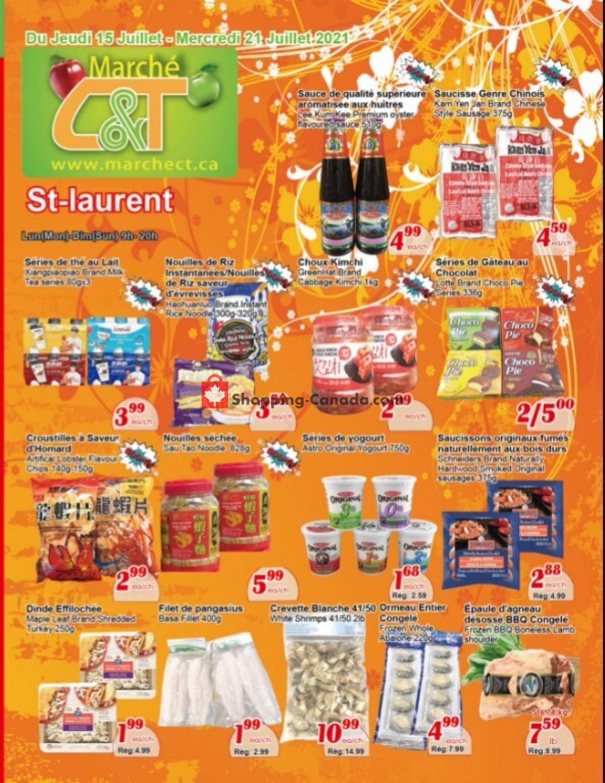 Marche C&T flyer from Thursday July 15, 2021 to Wednesday July 21, 2021 - page 1