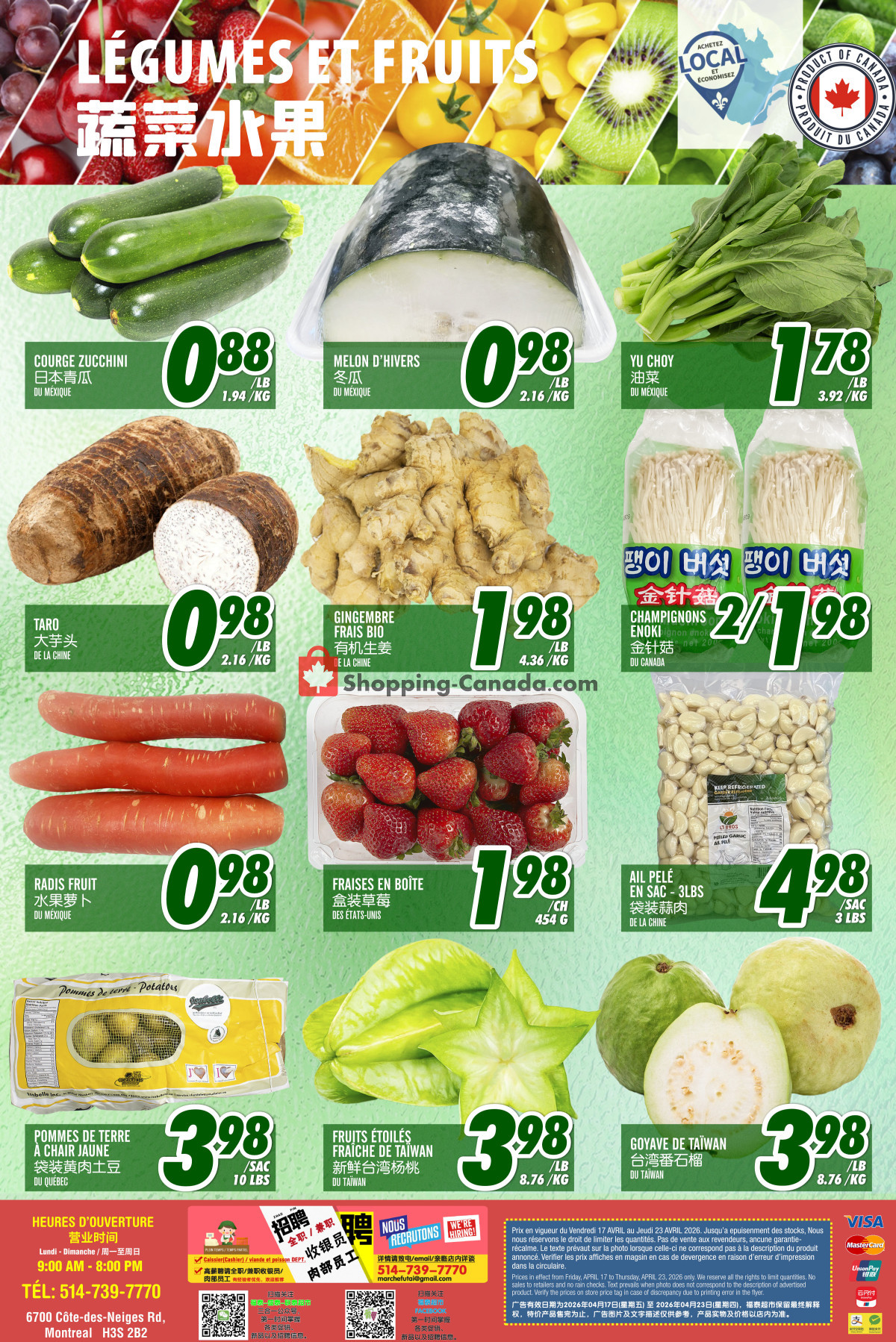 Marché Fu Tai flyer from Friday April 17, 2026 to Thursday April 23, 2026 - page 2