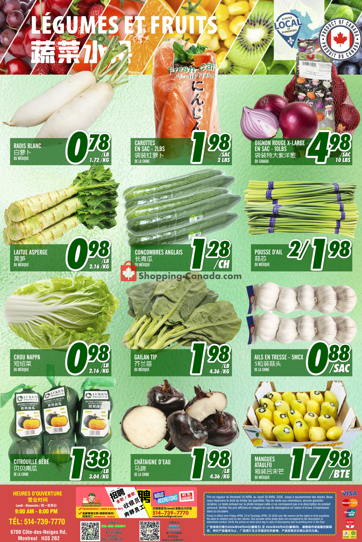 Marché Fu Tai flyer from Friday April 24, 2026 to Thursday April 30, 2026 - page 2