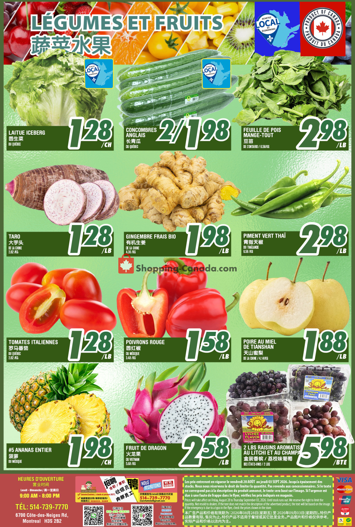 Marché Fu Tai flyer from Friday August 28, 2026 to Thursday September 3, 2026 - page 2