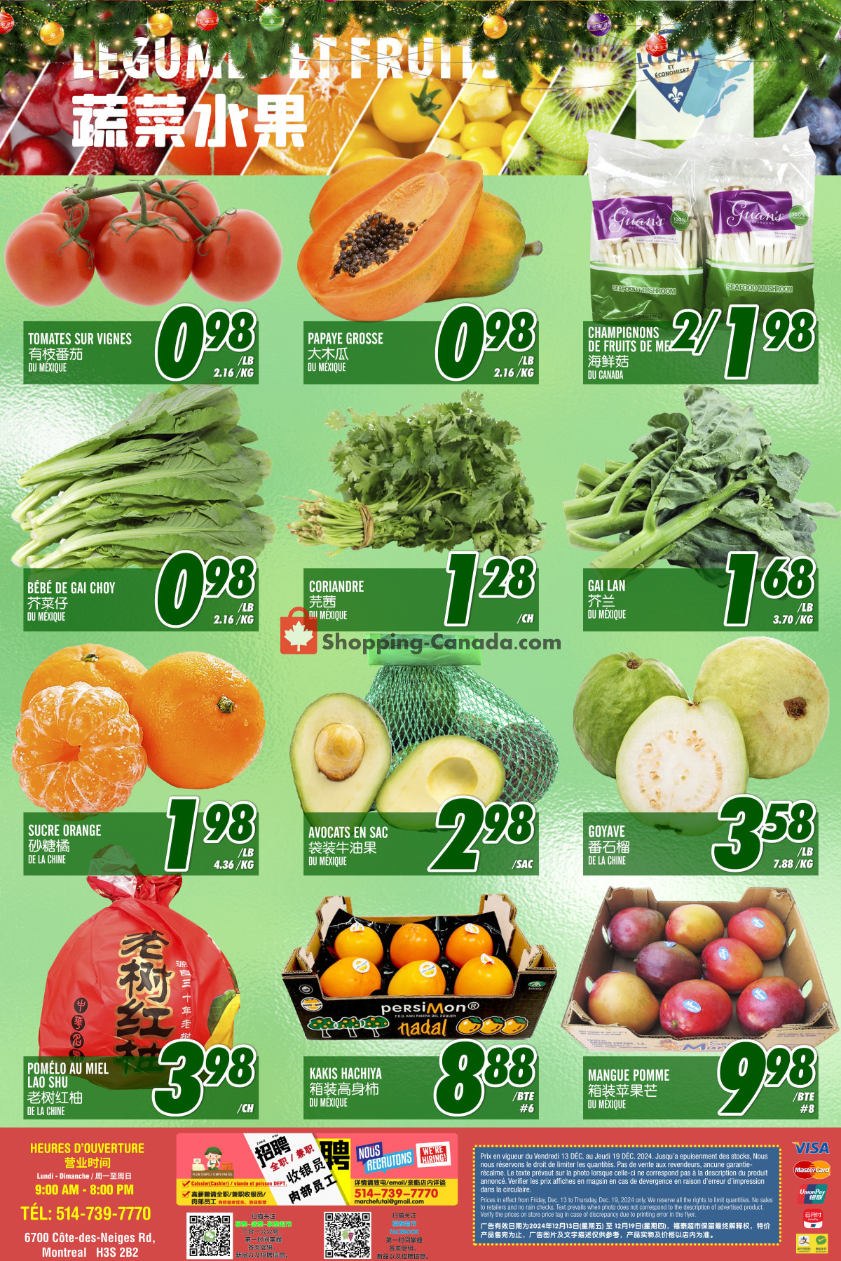 Marché Fu Tai flyer from Friday December 13, 2024 to Thursday December 19, 2024 - page 2