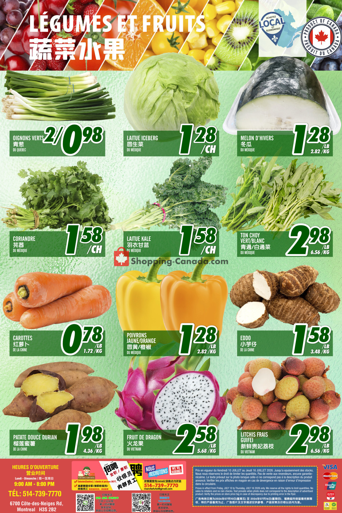 Marché Fu Tai flyer from Friday July 10, 2026 to Thursday July 16, 2026 - page 2
