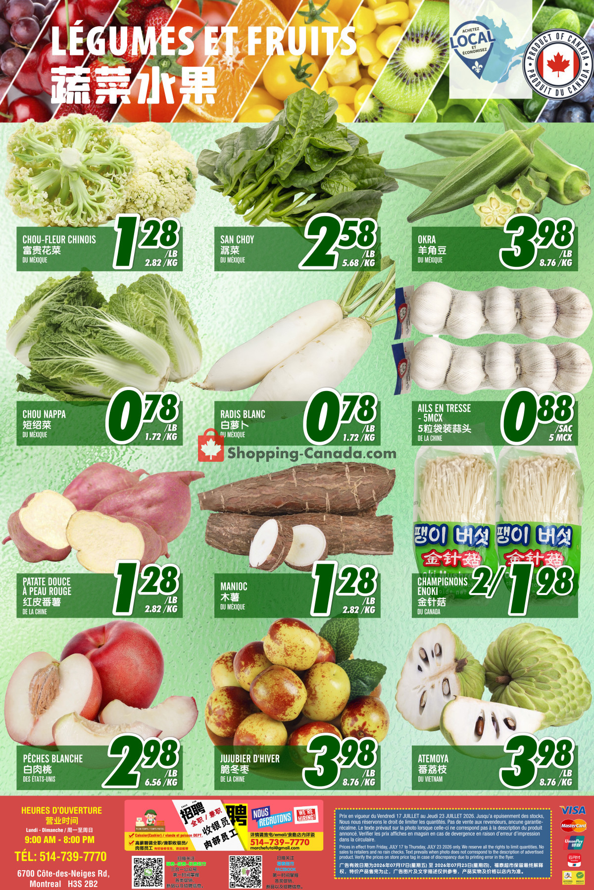 Marché Fu Tai flyer from Friday July 17, 2026 to Thursday July 23, 2026 - page 2