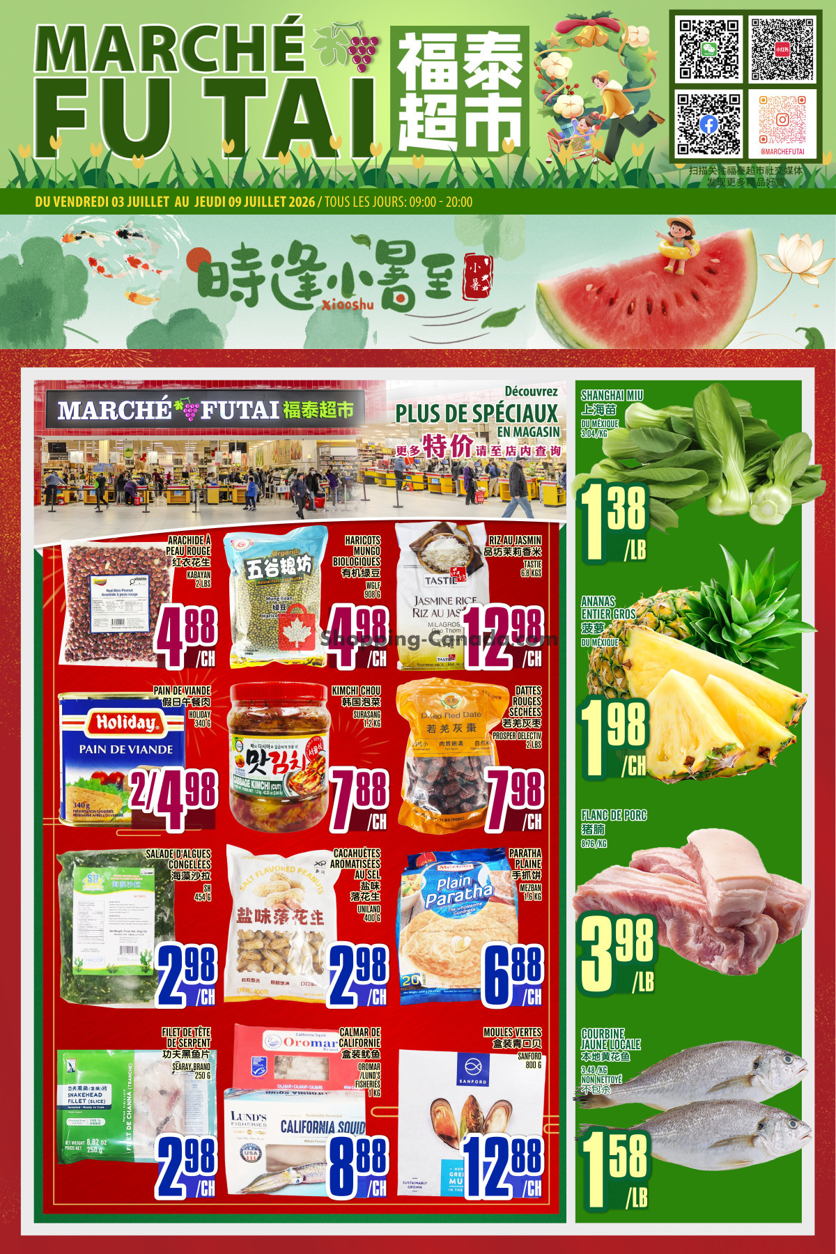 Marché Fu Tai flyer from Friday July 3, 2026 to Thursday July 9, 2026 - page 1