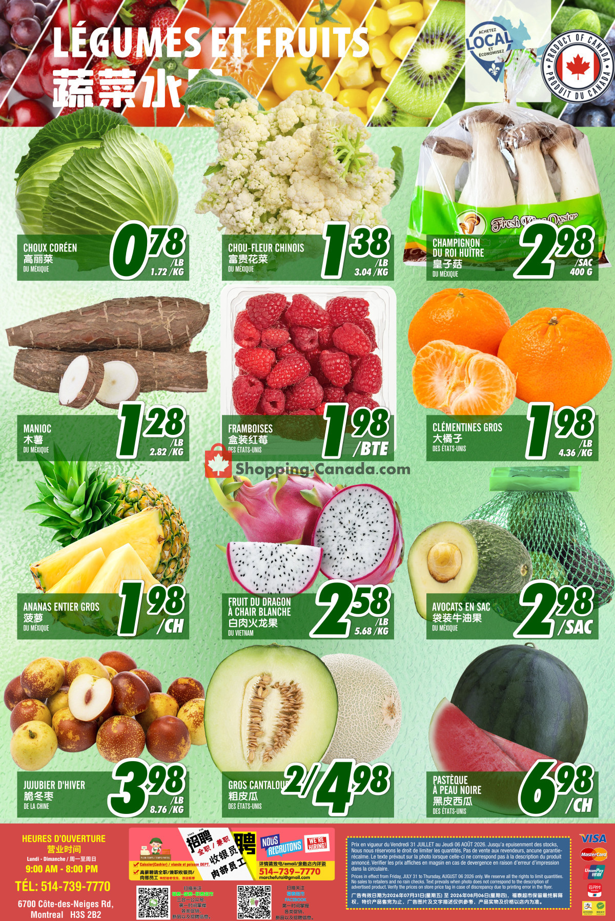 Marché Fu Tai flyer from Friday July 31, 2026 to Thursday August 6, 2026 - page 2