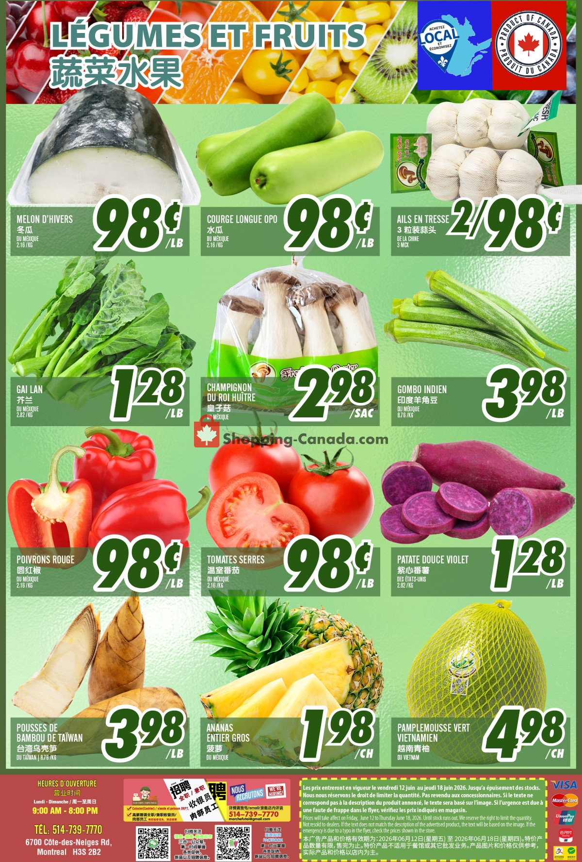 Marché Fu Tai flyer from Friday June 12, 2026 to Thursday June 18, 2026 - page 2