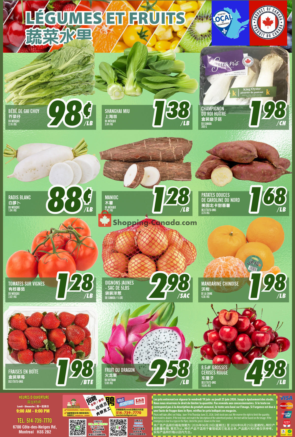 Marché Fu Tai flyer from Friday June 19, 2026 to Thursday June 25, 2026 - page 2
