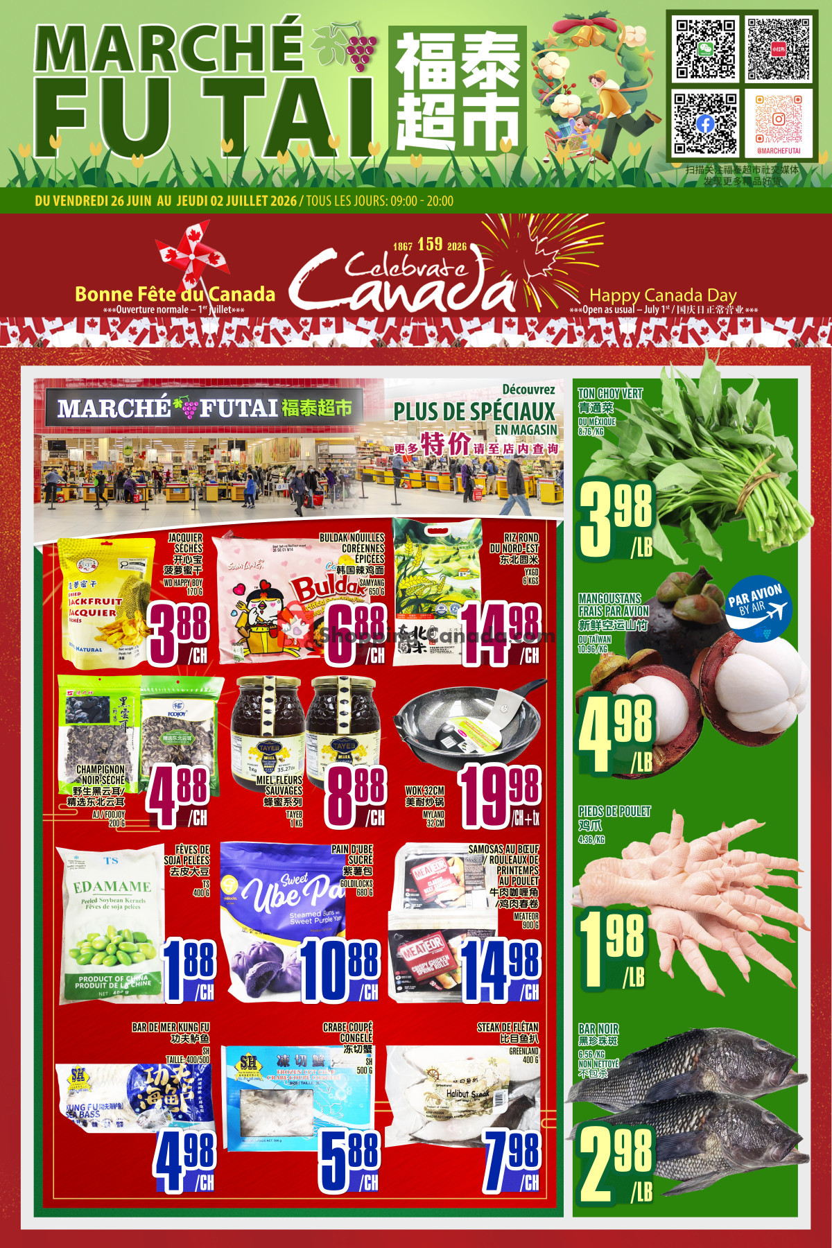 Marché Fu Tai flyer from Friday June 26, 2026 to Thursday July 2, 2026 - page 1