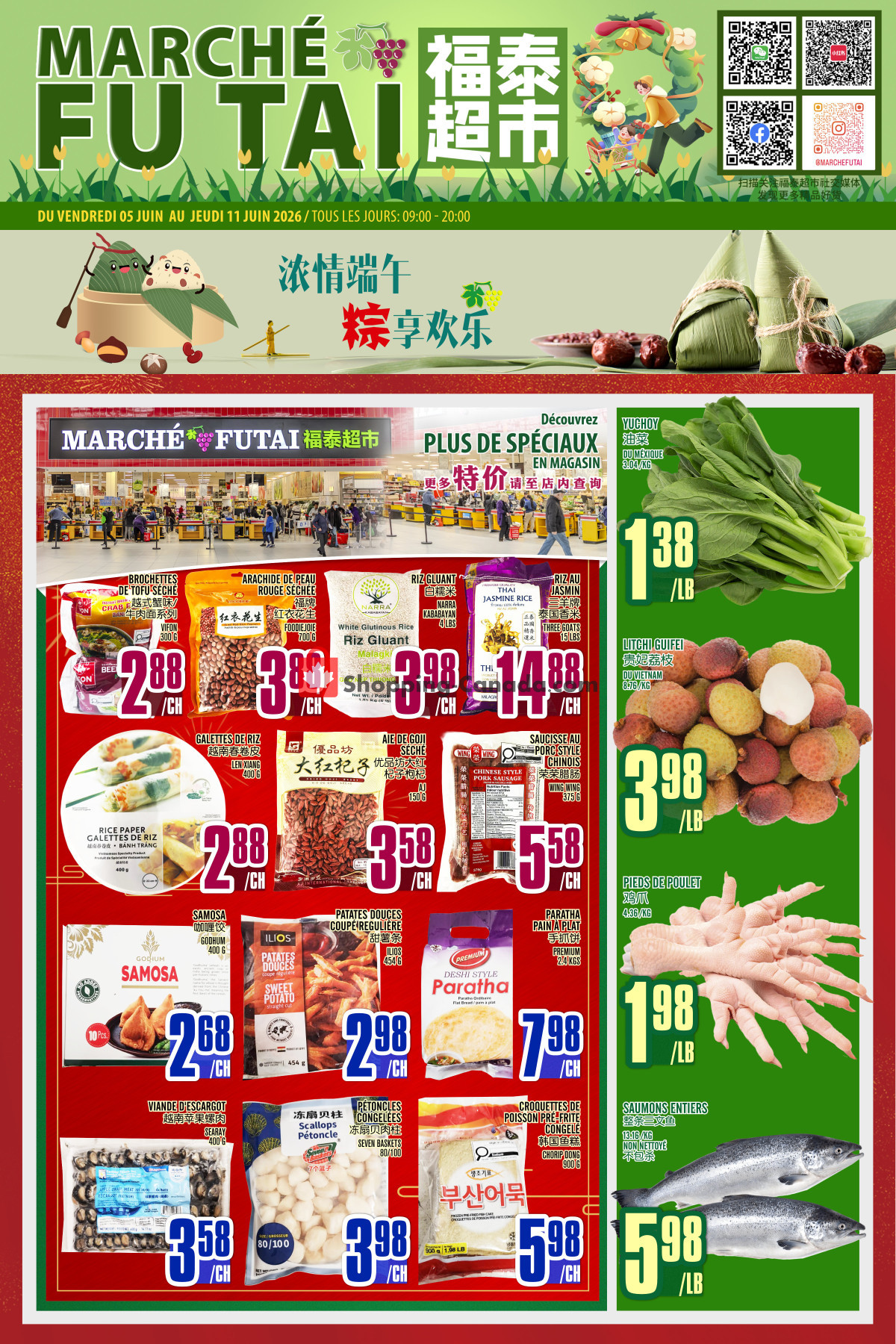 Marché Fu Tai flyer from Friday June 5, 2026 to Thursday June 11, 2026 - page 1