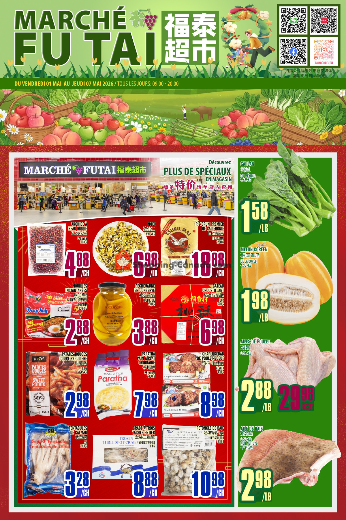 Marché Fu Tai flyer from Friday May 1, 2026 to Thursday May 7, 2026 - page 1
