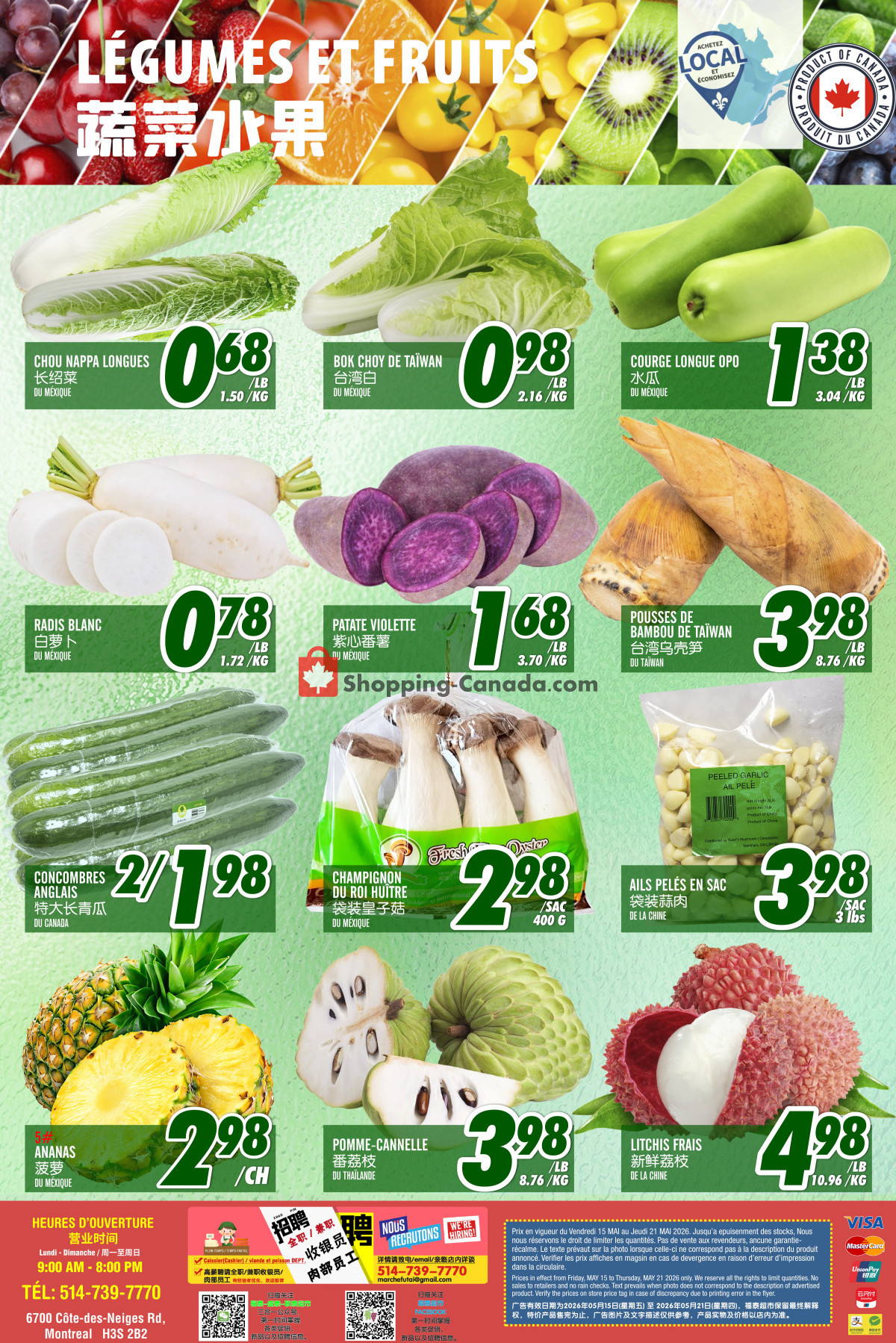 Marché Fu Tai flyer from Friday May 15, 2026 to Thursday May 21, 2026 - page 2