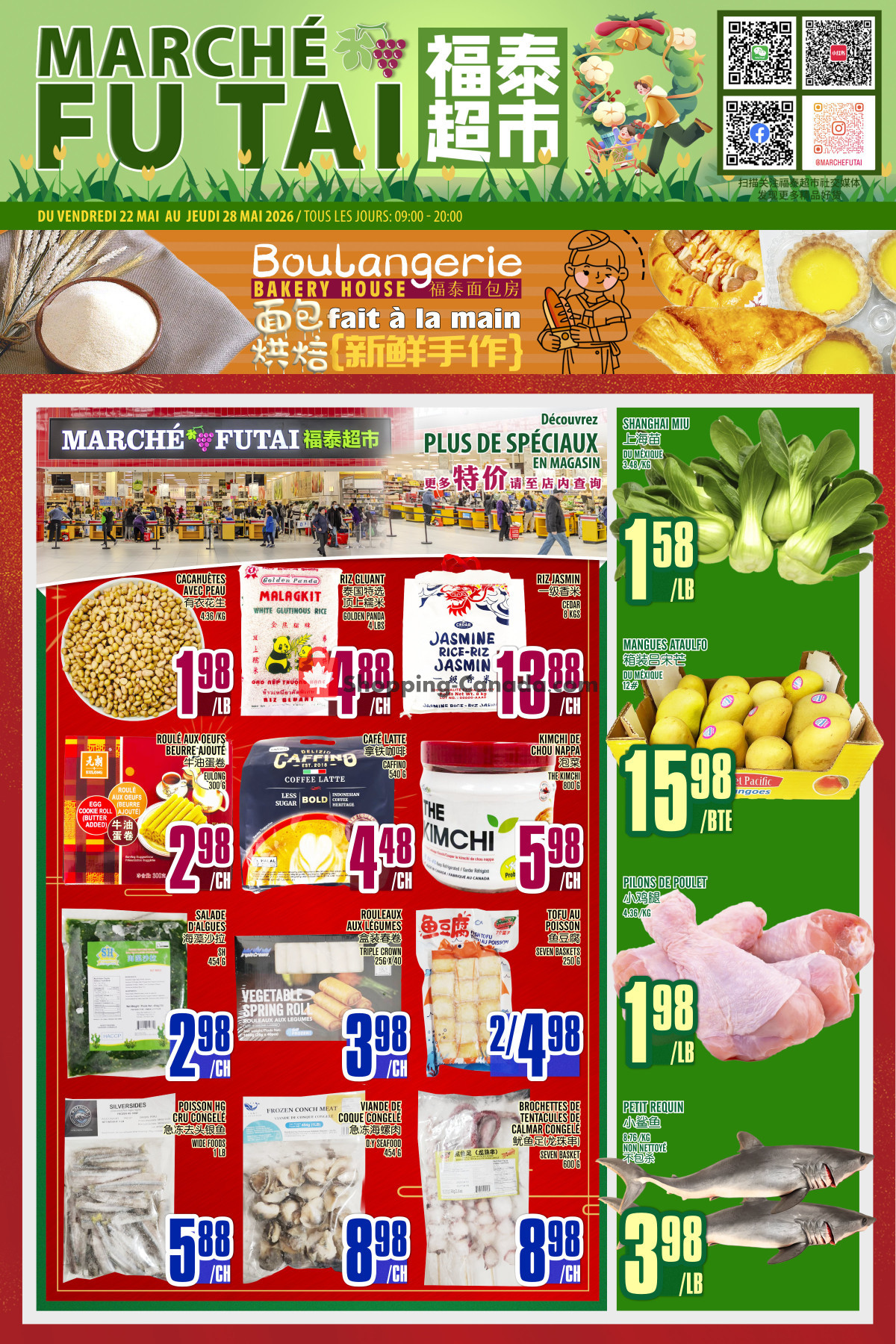 Marché Fu Tai flyer from Friday May 22, 2026 to Thursday May 28, 2026 - page 1