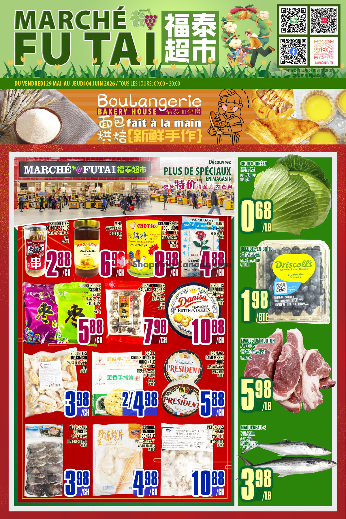 Marché Fu Tai flyer from Friday May 29, 2026 to Thursday June 4, 2026 - page 1