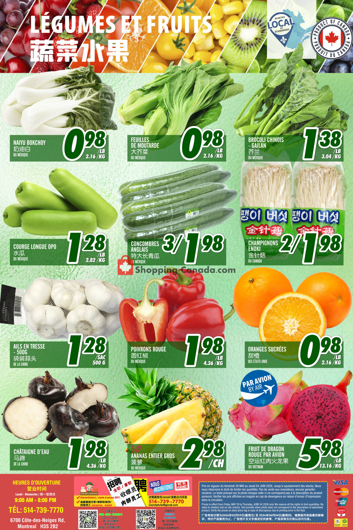 Marché Fu Tai flyer from Friday May 29, 2026 to Thursday June 4, 2026 - page 2