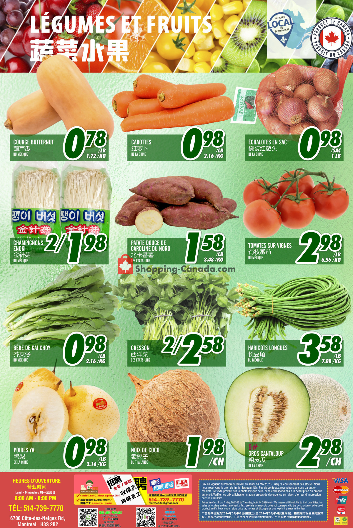 Marché Fu Tai flyer from Friday May 8, 2026 to Thursday May 14, 2026 - page 2