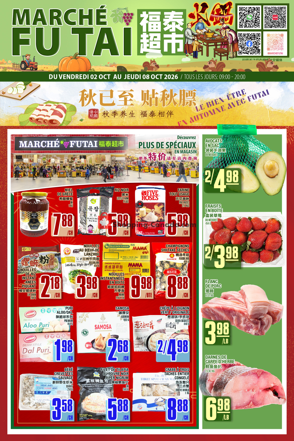 Marché Fu Tai flyer from Friday October 2, 2026 to Thursday October 8, 2026 - page 1