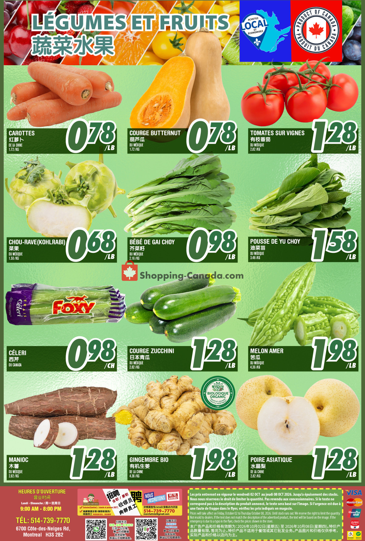 Marché Fu Tai flyer from Friday October 2, 2026 to Thursday October 8, 2026 - page 2