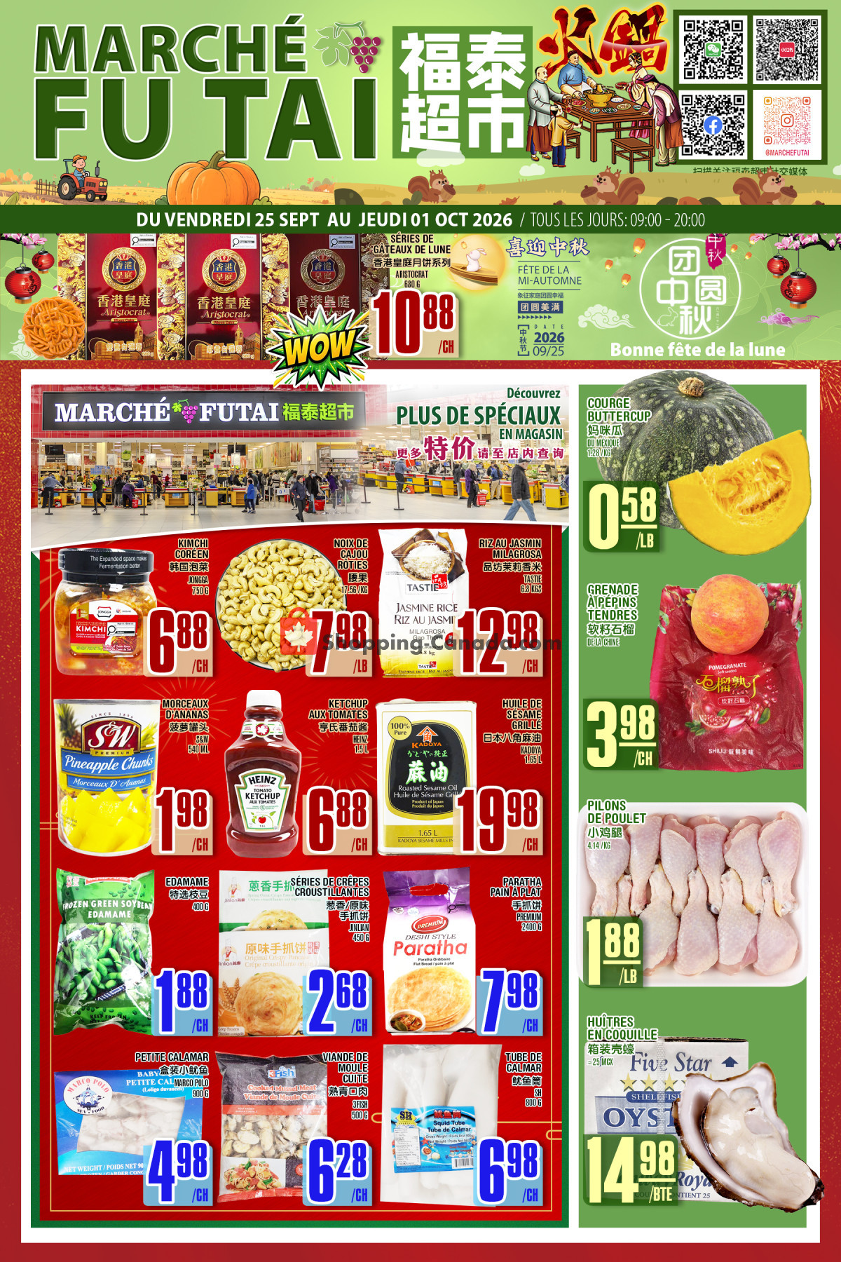 Marché Fu Tai flyer from Friday September 25, 2026 to Thursday October 1, 2026 - page 1