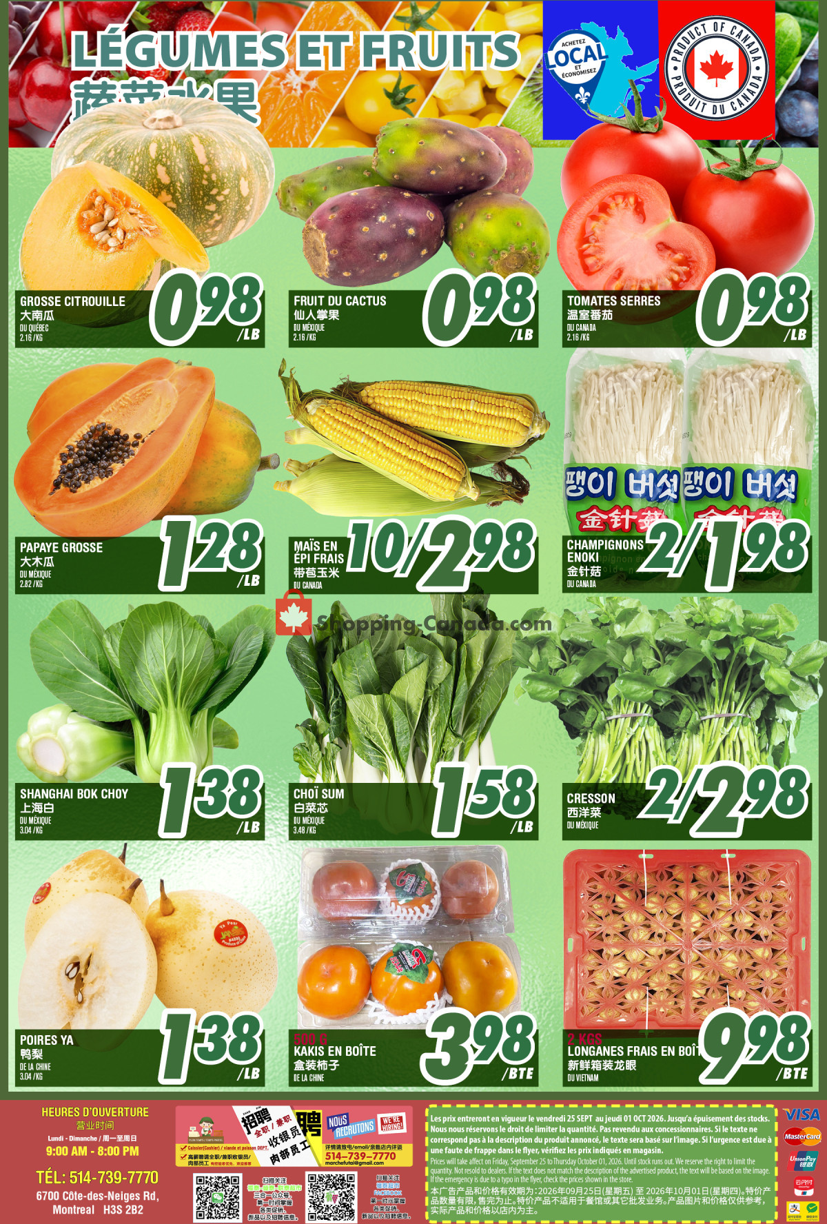 Marché Fu Tai flyer from Friday September 25, 2026 to Thursday October 1, 2026 - page 2