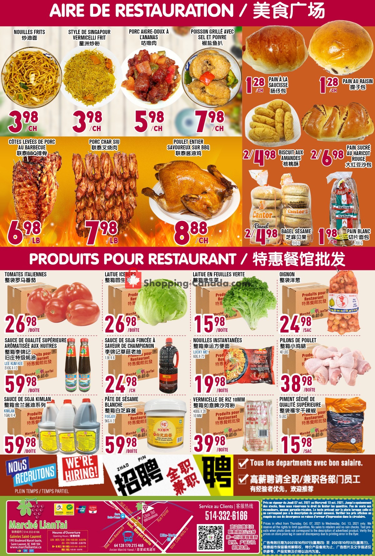 Marché Lian Tai flyer from Thursday October 7, 2021 to Wednesday October 13, 2021 - page 6
