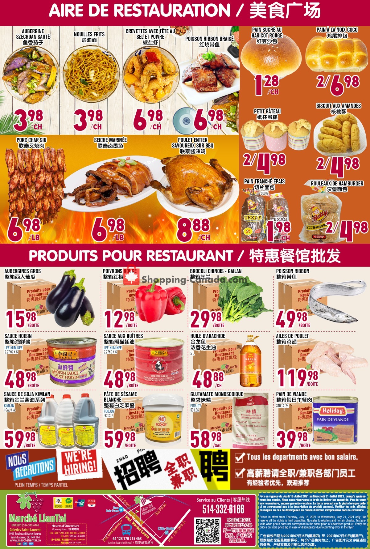 Marché Lian Tai flyer from Thursday July 15, 2021 to Wednesday July 21, 2021 - page 6