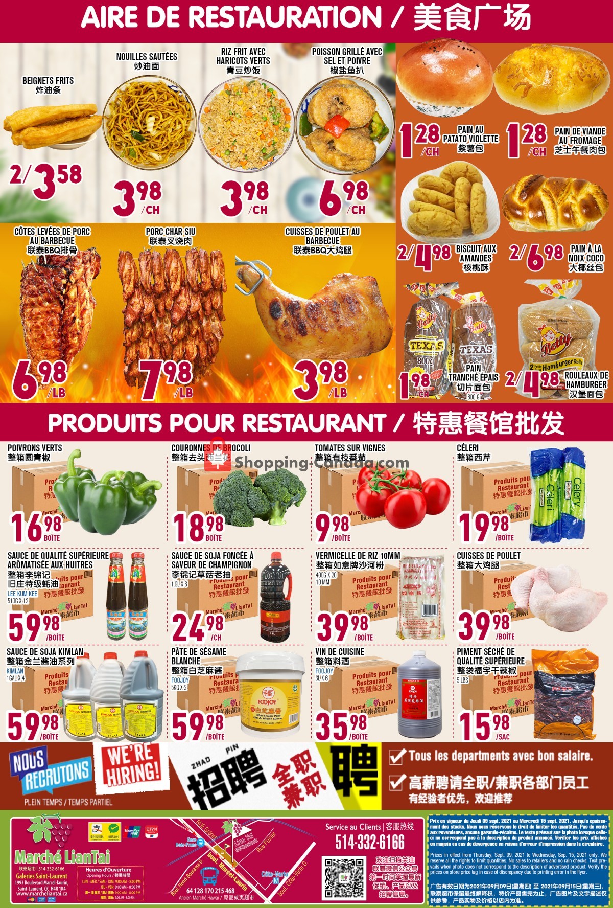 Marché Lian Tai flyer from Thursday September 9, 2021 to Wednesday September 15, 2021 - page 6