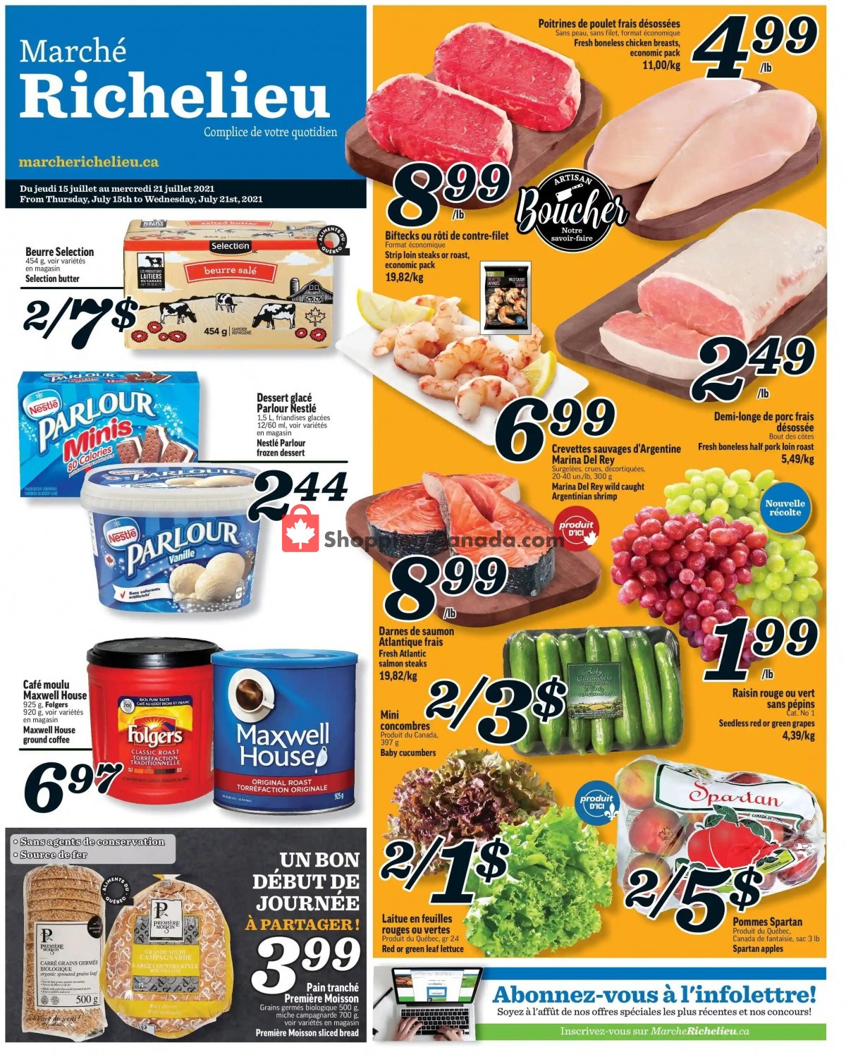 Marche Richelieu flyer from Thursday July 15, 2021 to Wednesday July 21, 2021 - page 1