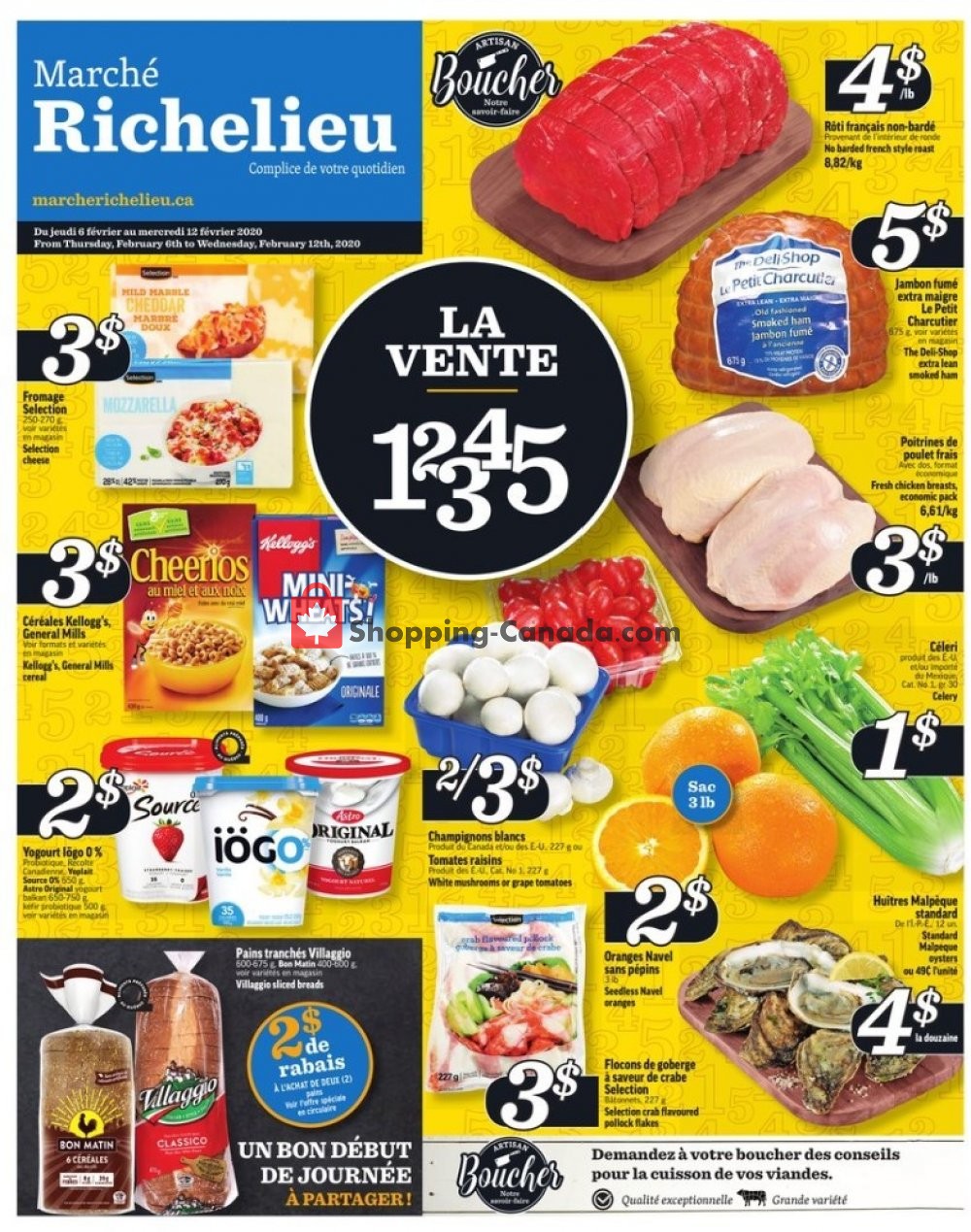 Marche Richelieu flyer from Thursday February 6, 2020 to Wednesday February 12, 2020 - page 1