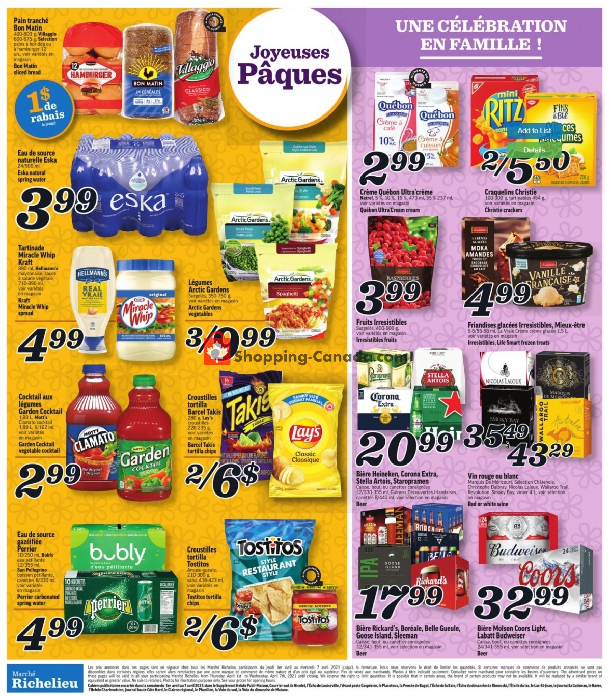 Marche Richelieu flyer from Thursday April 1, 2021 to Wednesday April 7, 2021 - page 3