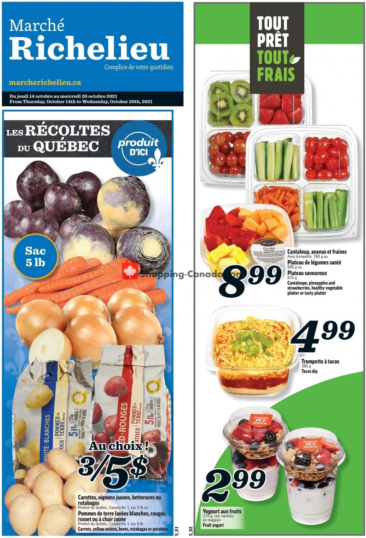 Marche Richelieu flyer from Thursday October 14, 2021 to Wednesday October 20, 2021 - page 1
