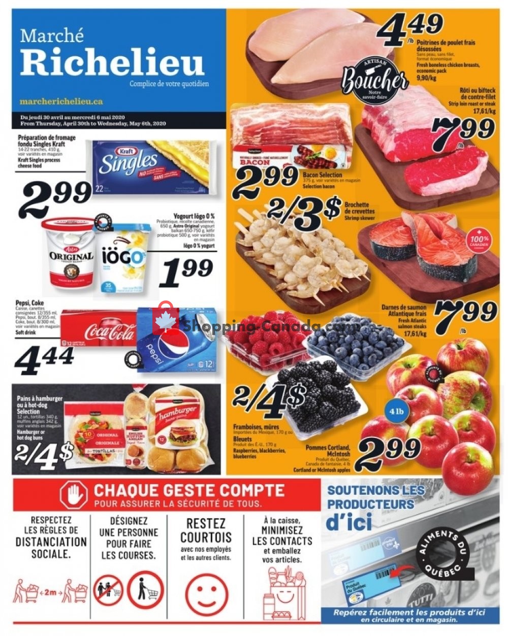 Marche Richelieu flyer from Thursday April 30, 2020 to Wednesday May 6, 2020 - page 1