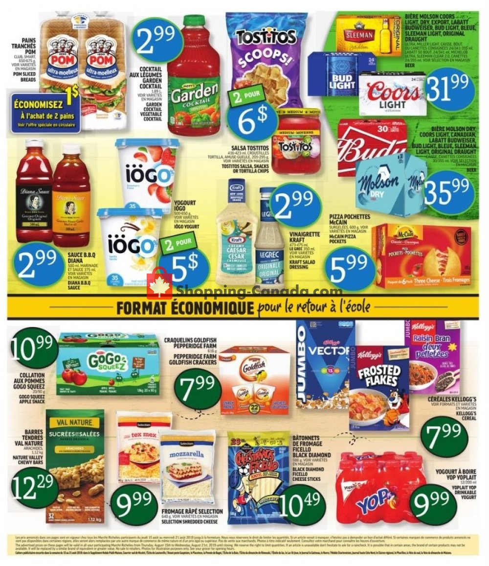 Marche Richelieu flyer from Thursday August 15, 2019 to Wednesday August 21, 2019 - page 7