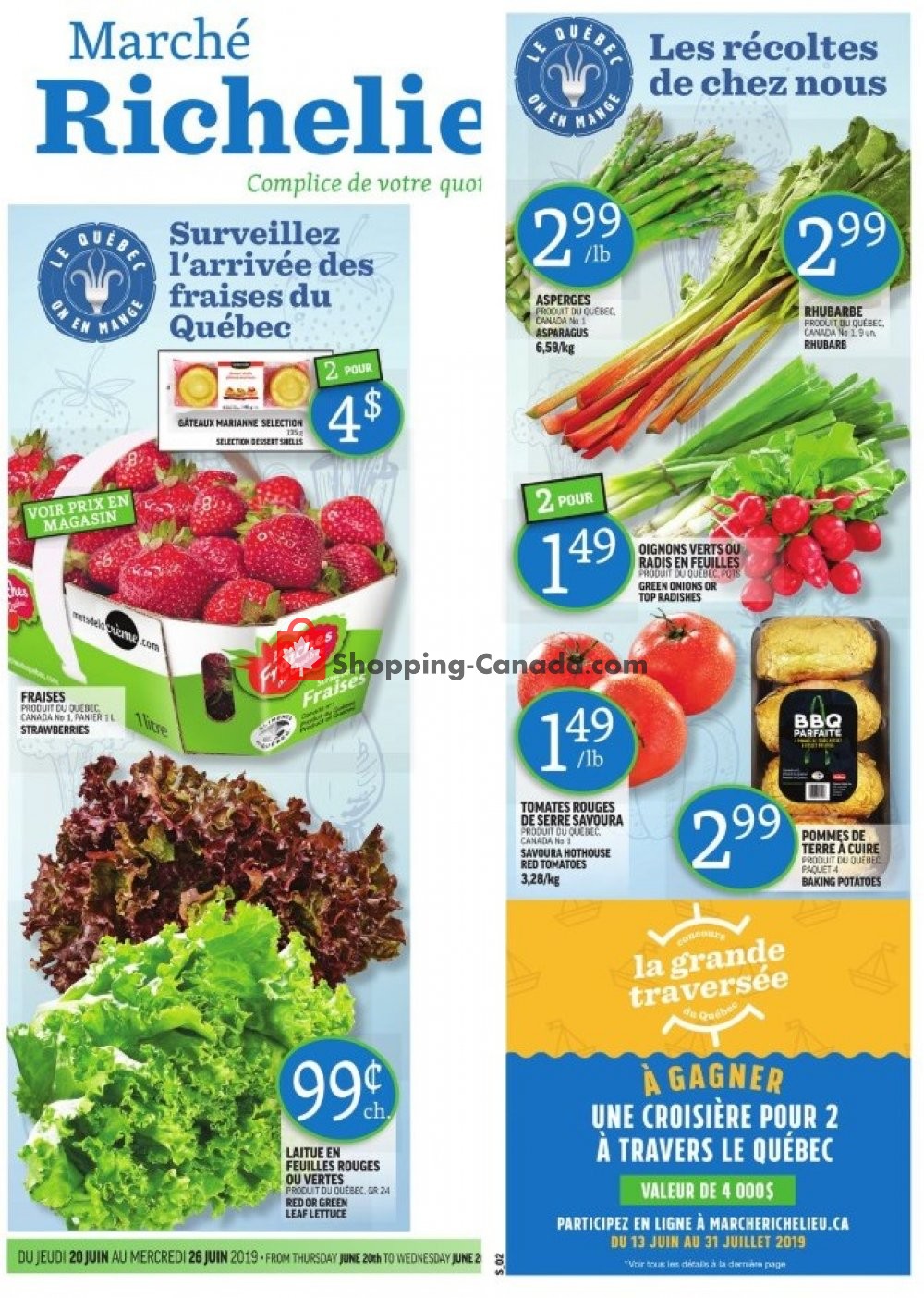 Marche Richelieu flyer from Thursday June 20, 2019 to Wednesday June 26, 2019 - page 1