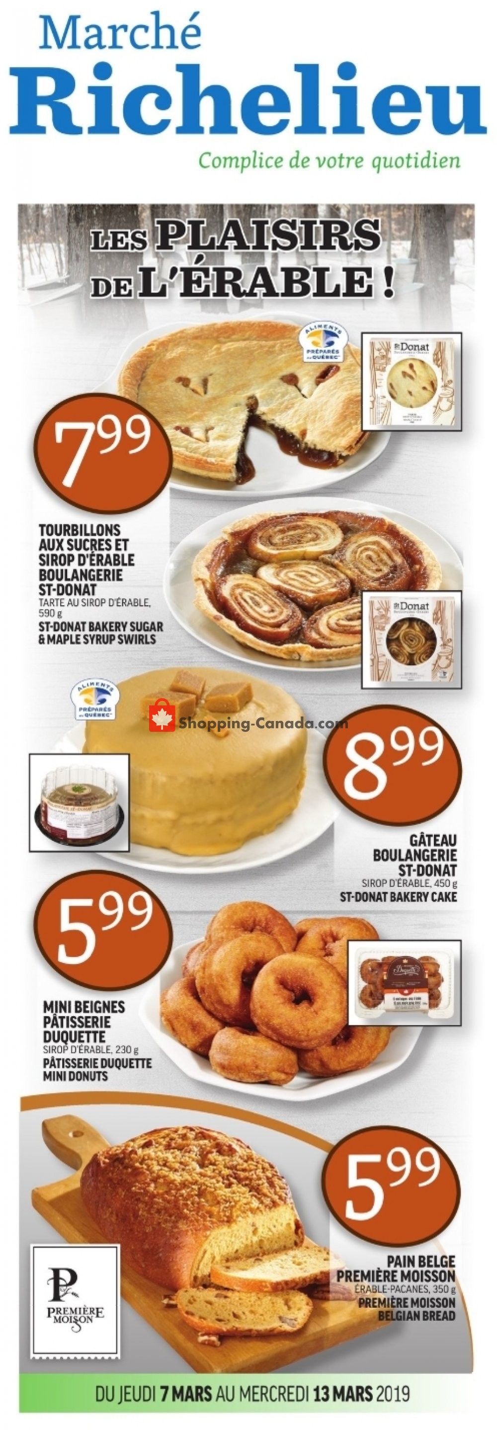 Marche Richelieu flyer from Thursday March 7, 2019 to Wednesday March 13, 2019 - page 1