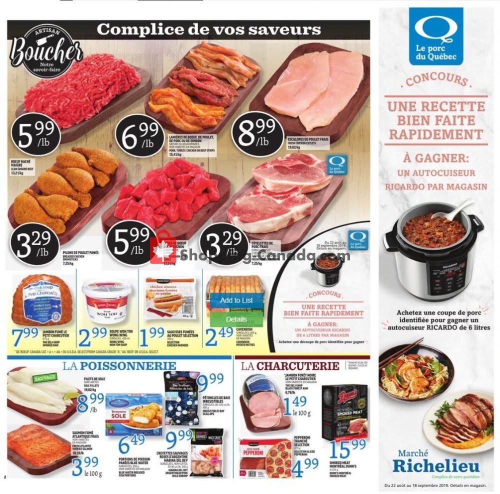 Marche Richelieu flyer from Thursday September 12, 2019 to Wednesday September 18, 2019 - page 2