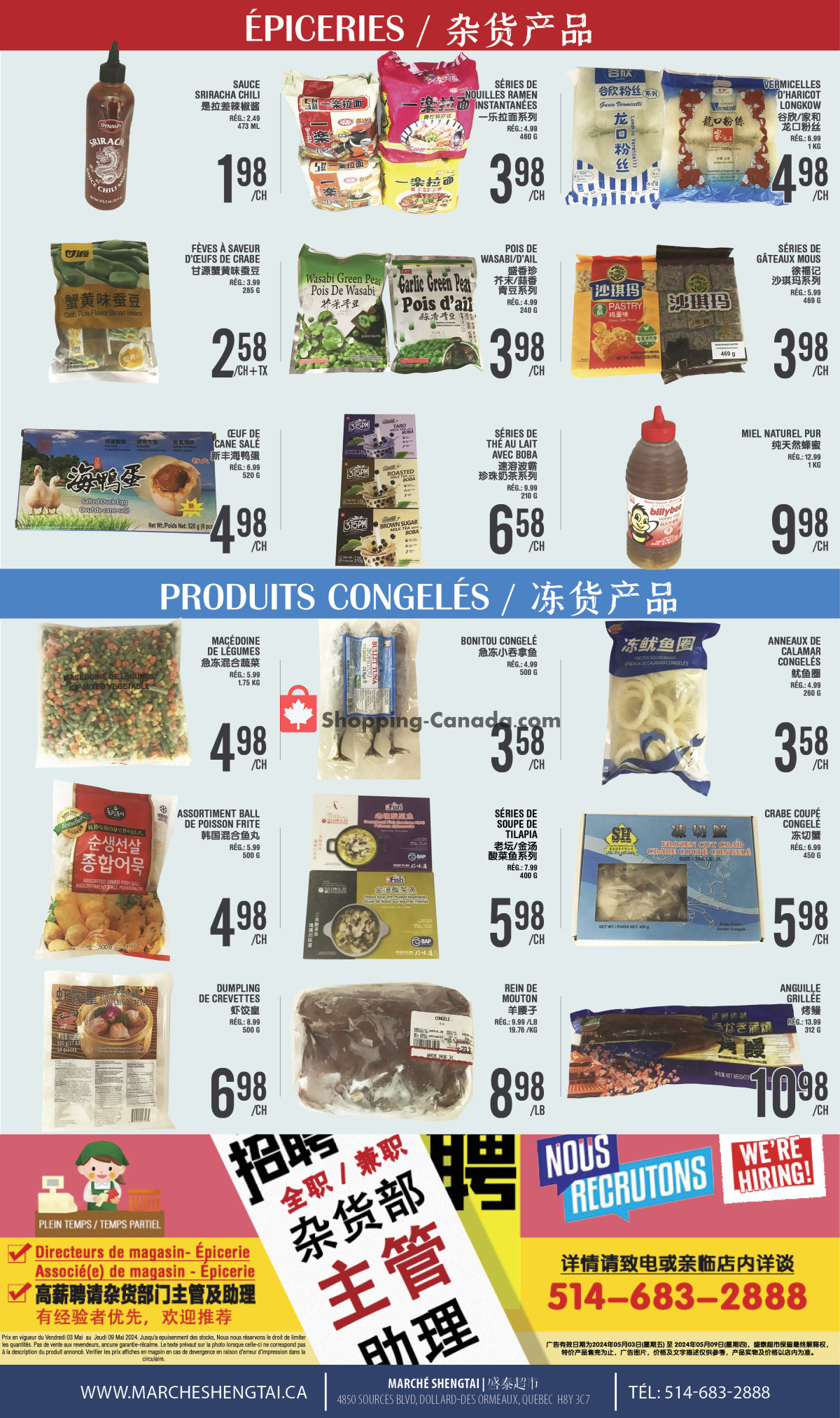 Marché Shengtai flyer from Friday May 3, 2024 to Thursday May 9, 2024 - page 4